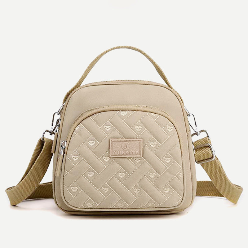 Funktionelle Damen-Geldbörse, leichter, geräumiger Umhängetasche aus Nylon, Mini-Rucksack