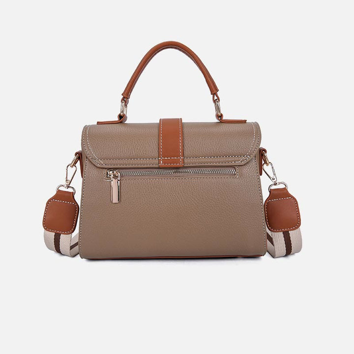 Top-Griff-Tasche für Damen PU-Leder Minimalistische Umhängetasche