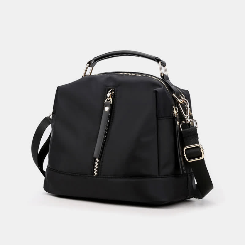 Kleine Umhängetasche mit Doppelreißverschluss, Handtasche für Damen, leichte Geldbörse