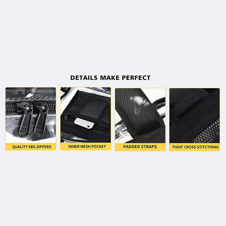 Rucksack für Schüler, transparentes PVC, Freizeit, täglicher Schulranzen