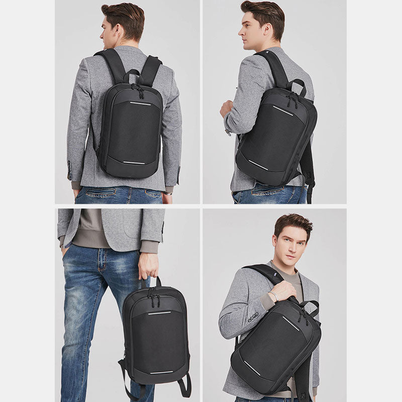 Leichter, erweiterbarer Laptop-Rucksack mit Anti-Thefi-Funktion für Geschäftsreisen