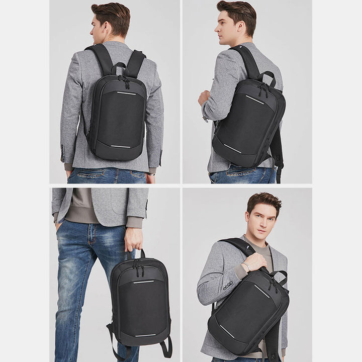 Leichter, erweiterbarer Laptop-Rucksack mit Anti-Thefi-Funktion für Geschäftsreisen