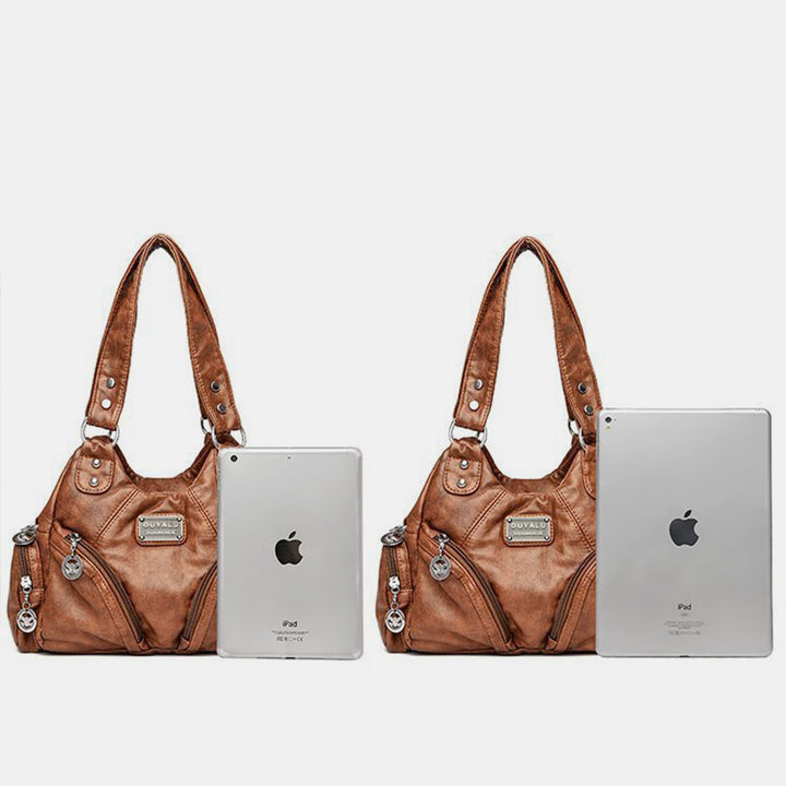 Vintage Echtleder Elegante Multifunktionale Handtasche