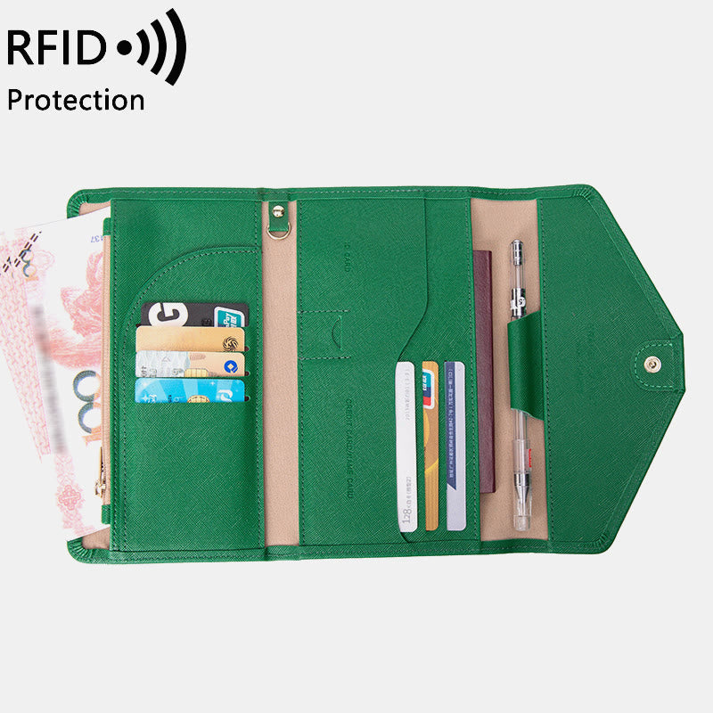 RFID-Passhülle für die Reise, ultradünne, multifunktionale Dokumententasche