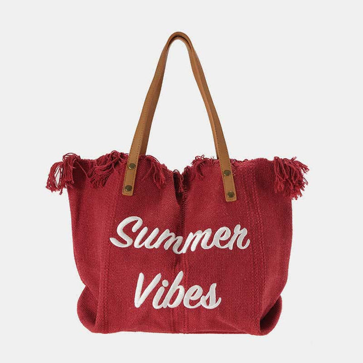 Canvas-Einkaufstasche, Sommer-Signatur, extragroße Schulterhandtasche, Geldbörsen