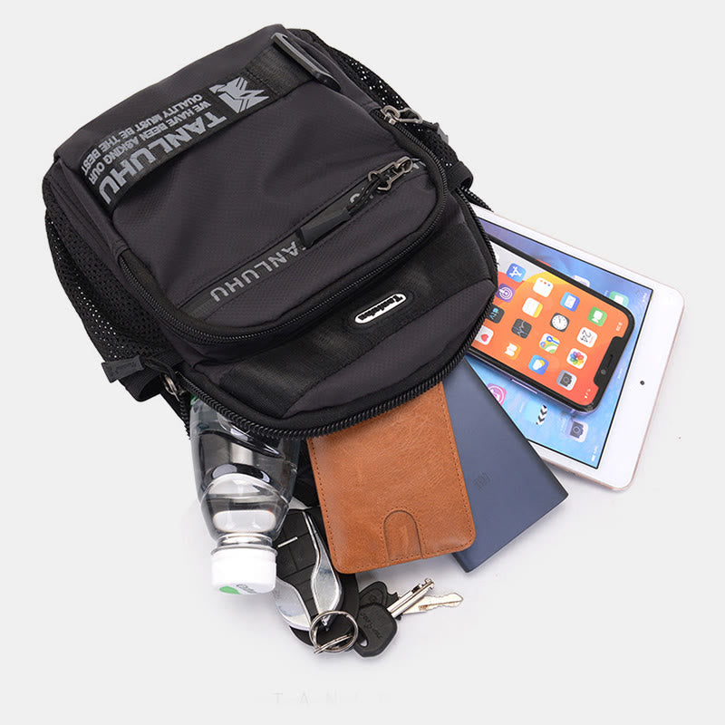Schultertasche für Herren, multifunktionaler, lässiger Umhängerucksack für Outdoor-Sportarten
