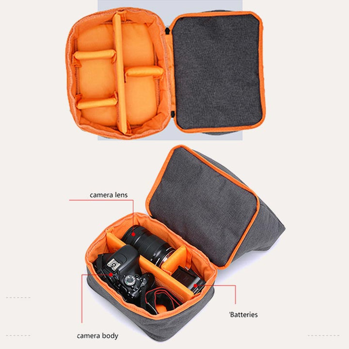 Kameratasche mit Crossbody-Gurt für SLR DSLR Objektive Kabel Zubehör