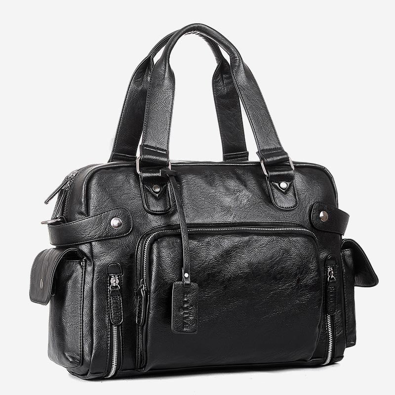 Handtasche für Herren, für Geschäftsreisen, Umhängetasche aus Pu-Leder
