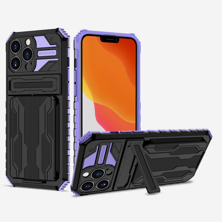 Armor Stand Kartenhalter Fallschutz Komfortable Hülle für iPhone