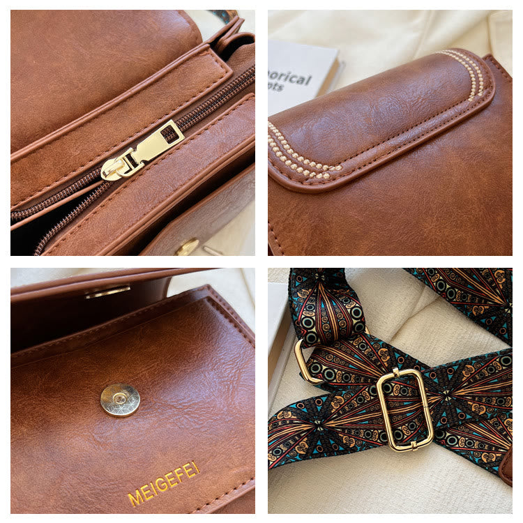 Handytasche für Damen mit breiten Trägern, Umhängetasche für den täglichen Bedarf