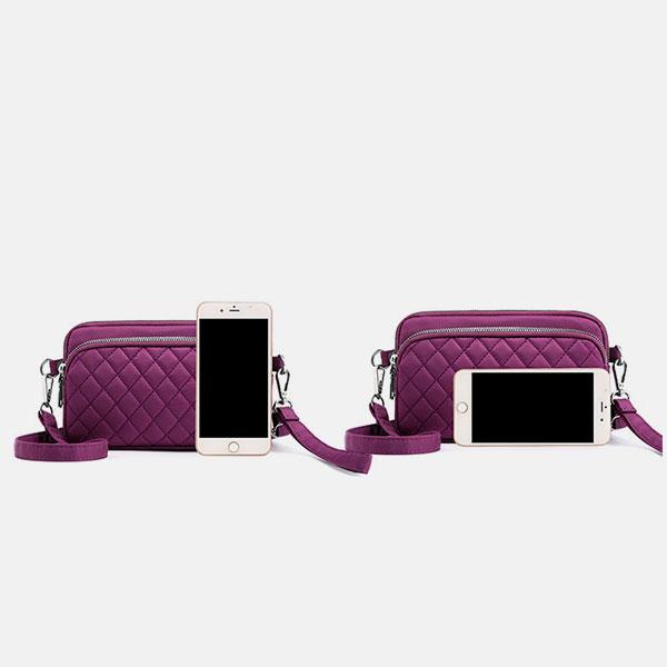 Umhängetasche mit großem Fassungsvermögen und mehreren Taschen