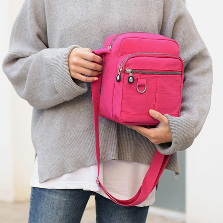 Damen Umhängetasche mit mehreren Taschen, lässige Reise-Schultertasche