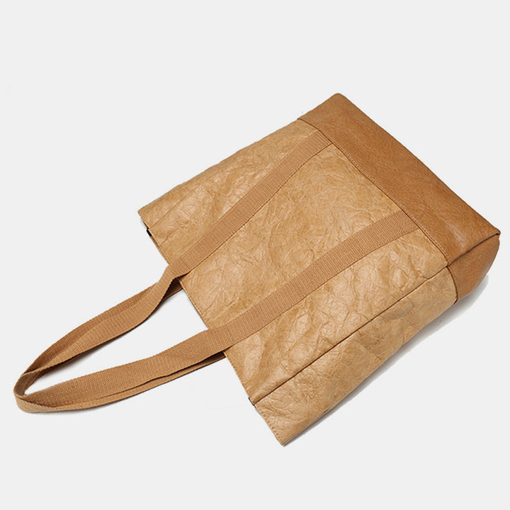 Umweltfreundliche wiederverwendbare Dupont-Papier-Einkaufstasche, große obere Handtasche, Schulter-Tagesrucksäcke