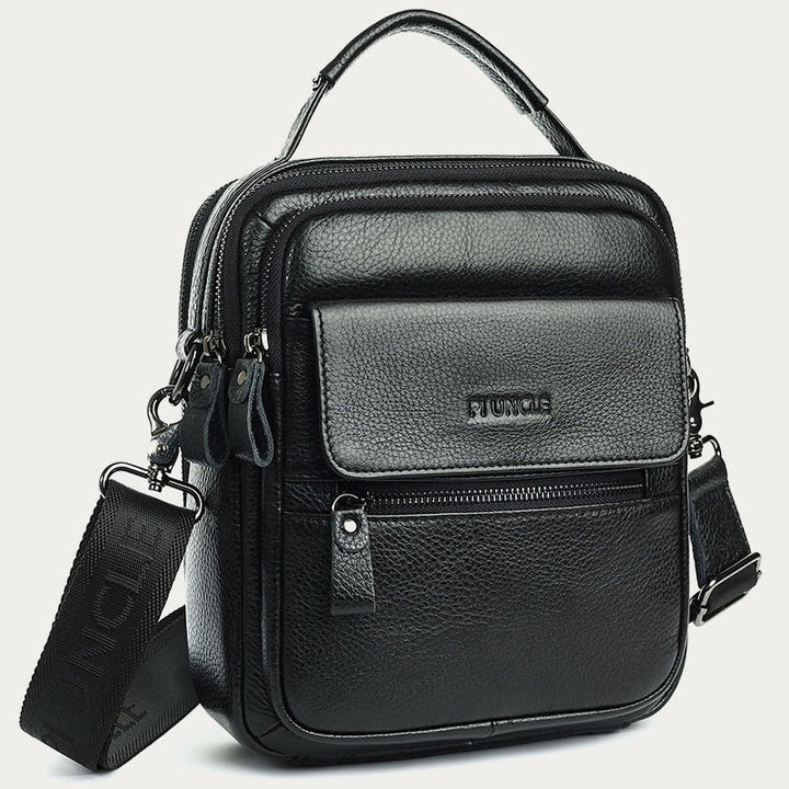 Messenger Bag für Herren, Business, kleine tragbare Umhängetasche aus Leder
