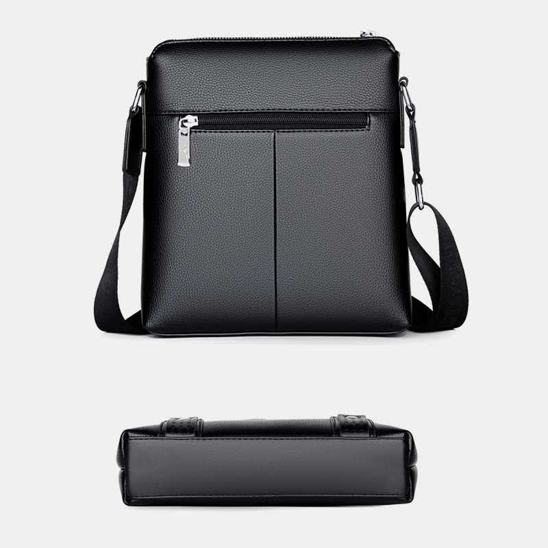 Kleine Umhängetasche aus Leder für Herren, lässige Business-Handtasche, Umhängetasche