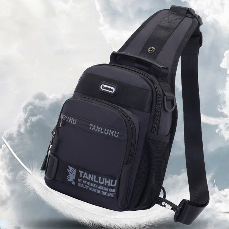 Schultertasche für Herren, multifunktionaler, lässiger Umhängerucksack für Outdoor-Sportarten
