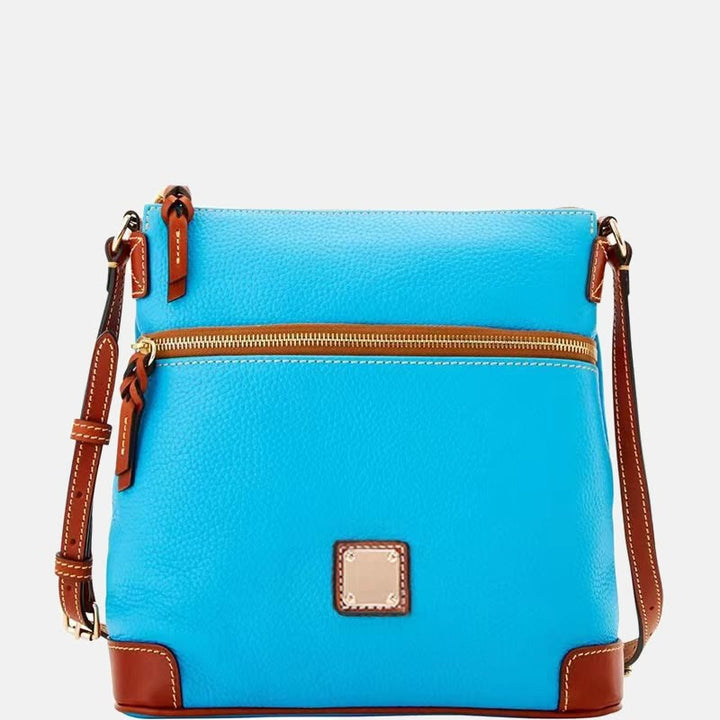 Umhängetasche für Damen, mehrfarbige Ledertasche mit Lychee-Grain-Textur