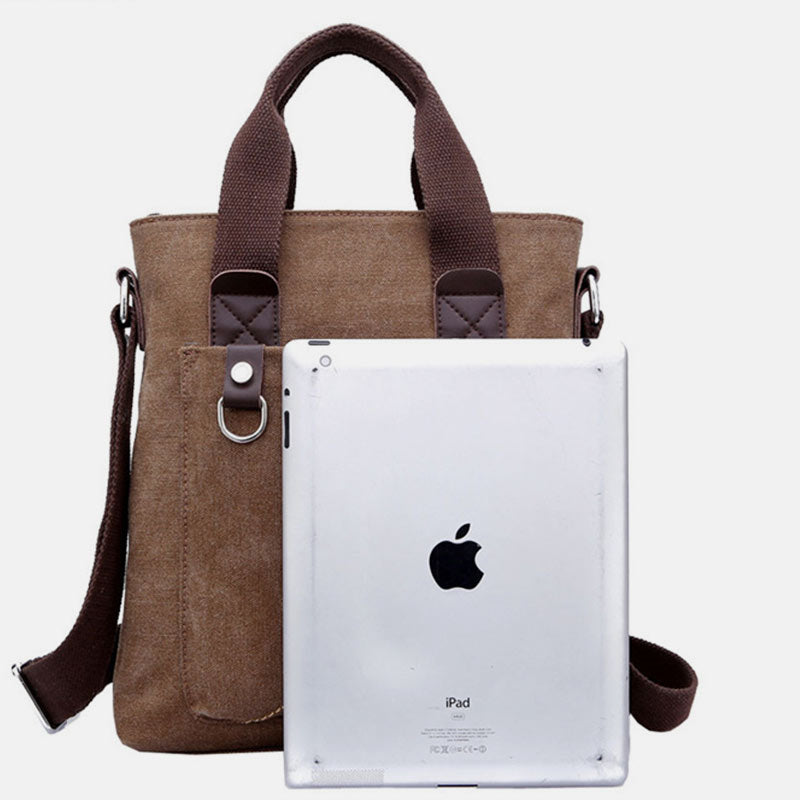 Große Handtasche aus Canvas mit großem Fassungsvermögen, Umhängetasche