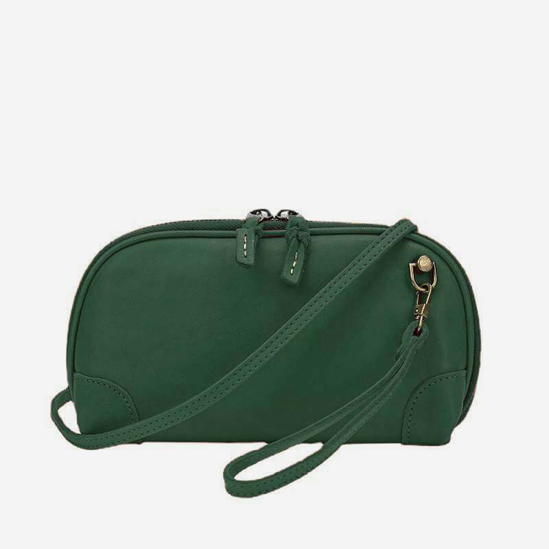 Geldbörsen mit mehreren Taschen für Damen, Retro-Mini-Umhängetasche aus Leder