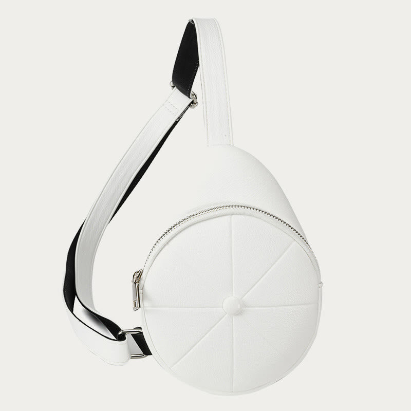 Schultertasche mit rundem Muster für Damen, einfache Umhängetasche