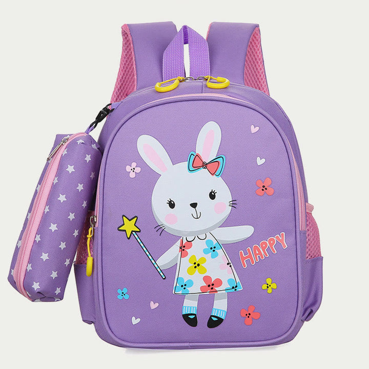 Rucksack für Kinder mit Cartoon-Druck, süßes Einhorn, Kindergarten-Schultasche