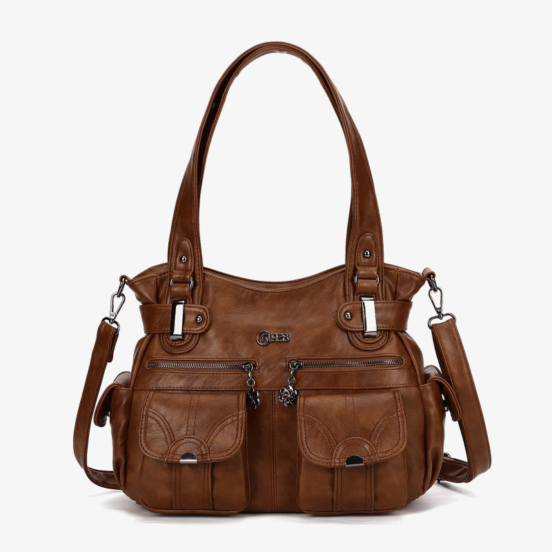 Tragetasche für Damen, für den täglichen Ausflug, mehrere Taschen, eine farbige Tasche