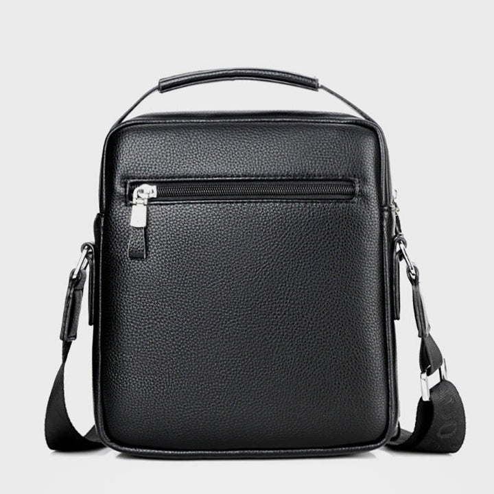 Messenger Bag für Herren aus PU-Leder, minimalistische Business-Umhängetasche