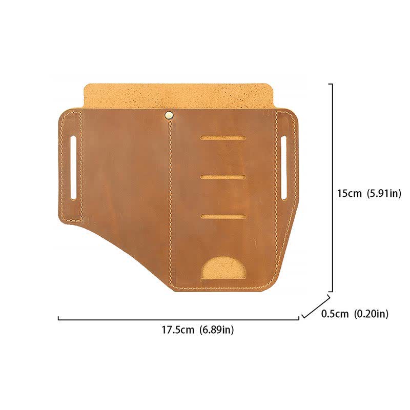 Multitool Gürtelscheide EDC Leder Gürtel Organizer Gürtelhalter Tasche