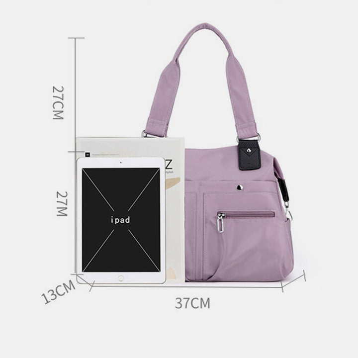 Damen Nylon Schultertasche Leichte wasserdichte Tragetasche Casual Arbeitstasche Geldbörse
