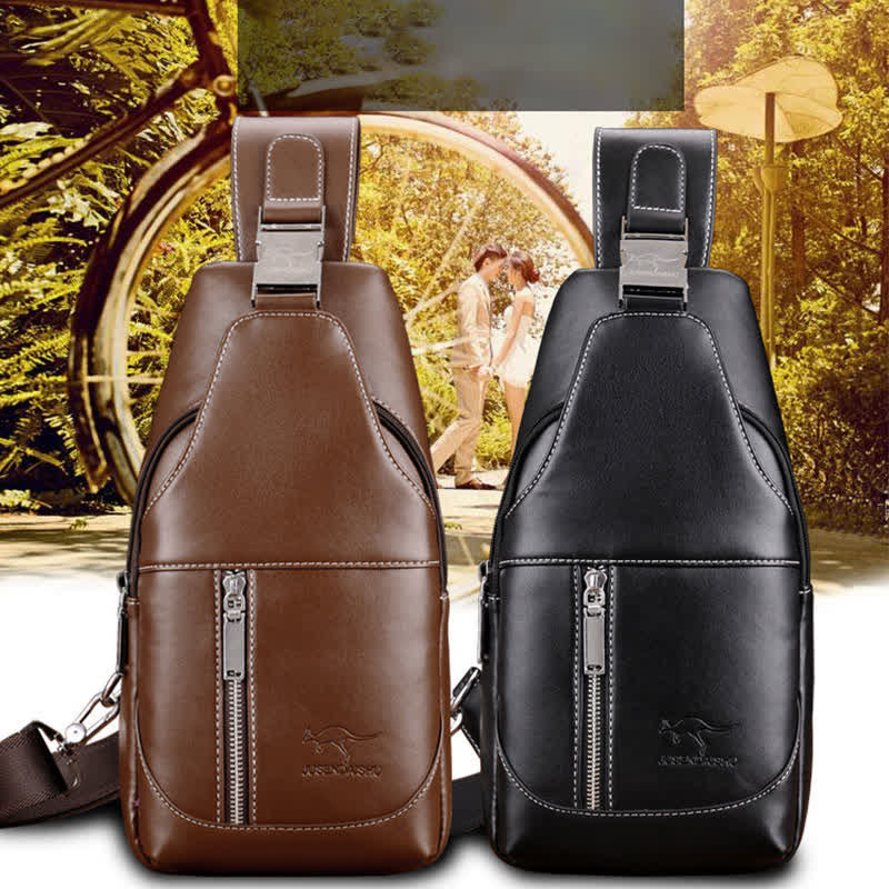 Männer Casual Reise Crossbody Brust Sling Tasche Ein Schultergurt