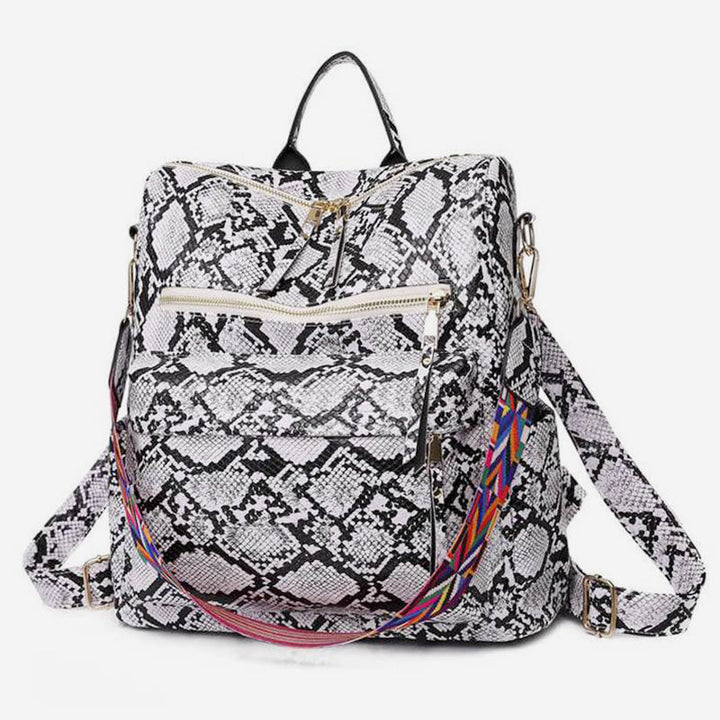 Großer Schulrucksack aus Leder