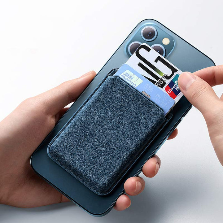 Alcantara Wildleder MagSafe Kartenhalter