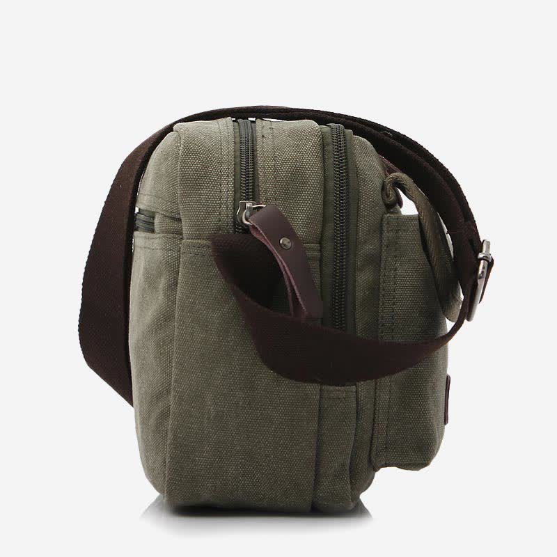 Retro Herren Canvas Messner Bag Casual Satchel Umhängetasche Schultertasche