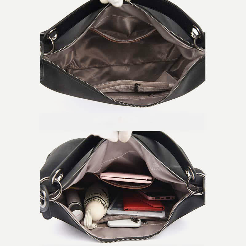 Handtaschen für Damen, wasserdicht, Hobo-Tote, Bucket-Geldbörsen mit Crossbody-Gurt