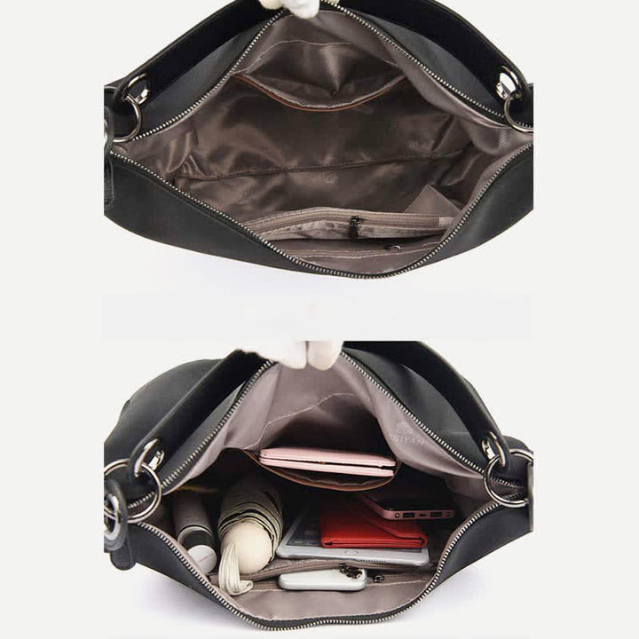 Handtaschen für Damen, wasserdicht, Hobo-Tote, Bucket-Geldbörsen mit Crossbody-Gurt