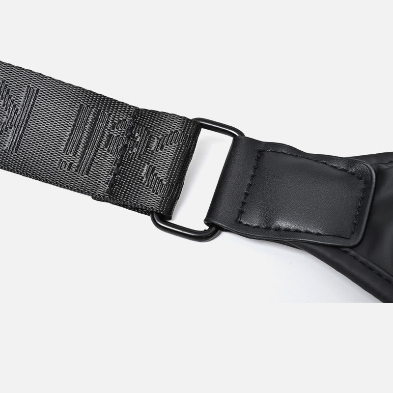 Einfache Messenger Bag mit breitem Riemen, leistungsstarke Umhängetasche für Herren