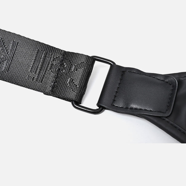 Einfache Messenger Bag mit breitem Riemen, leistungsstarke Umhängetasche für Herren