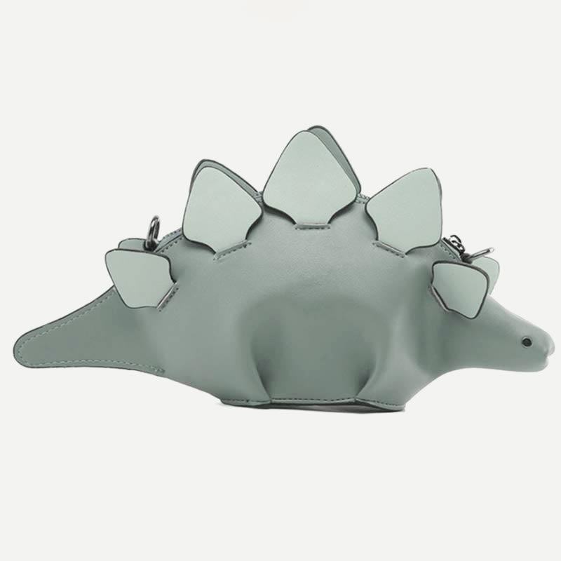 Umhängetasche für Damen, süße Dinosaurier-Kreativ-Schultertasche aus Leder