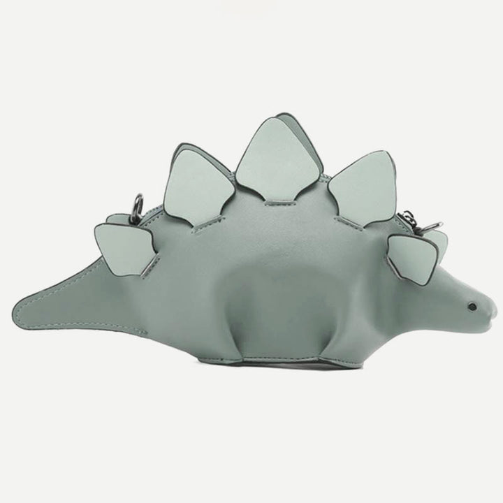 Umhängetasche für Damen, süße Dinosaurier-Kreativ-Schultertasche aus Leder