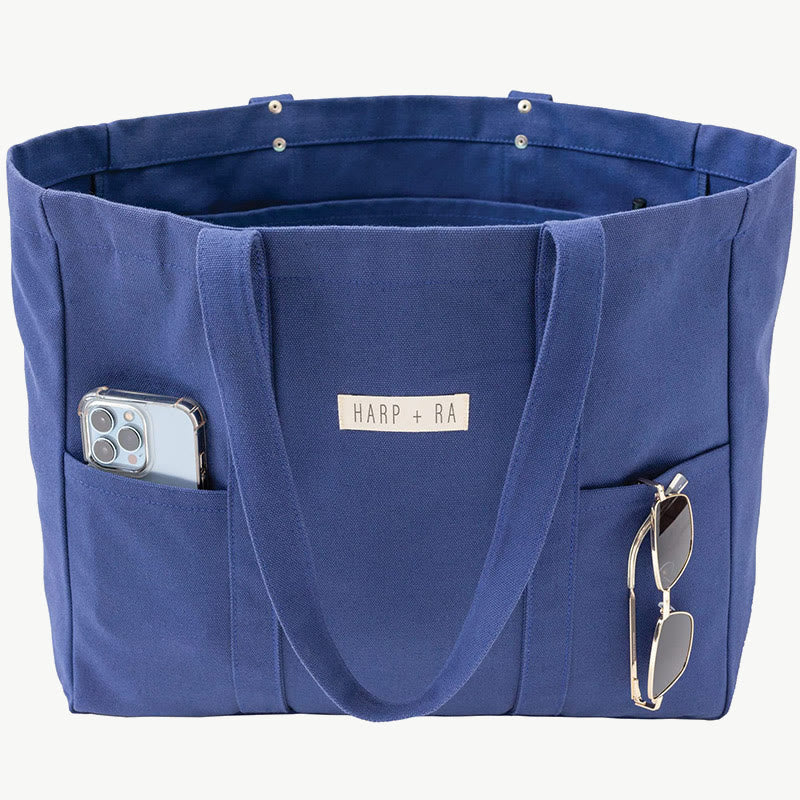 Faltbare große Canvas-Handtasche, minimalistische, praktische Umhängetasche für Damen
