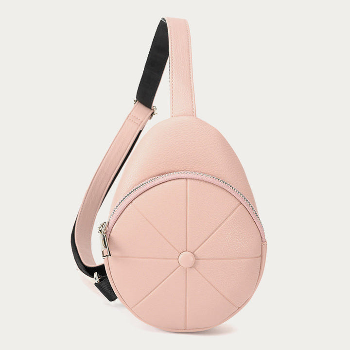 Schultertasche mit rundem Muster für Damen, einfache Umhängetasche