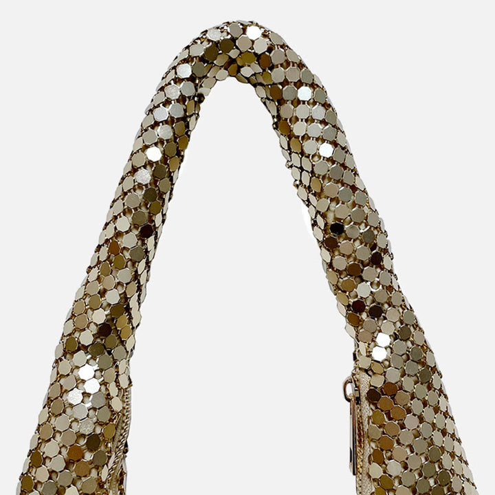 Abendtasche für Damen, Metall, glitzernd, glitzernd, Party-Geldbörse 