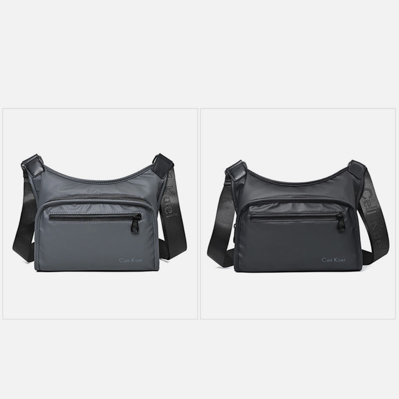 Einfache Messenger Bag mit breitem Riemen, leistungsstarke Umhängetasche für Herren
