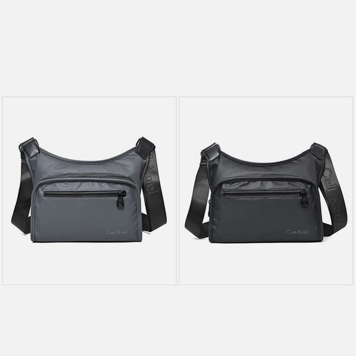 Einfache Messenger Bag mit breitem Riemen, leistungsstarke Umhängetasche für Herren