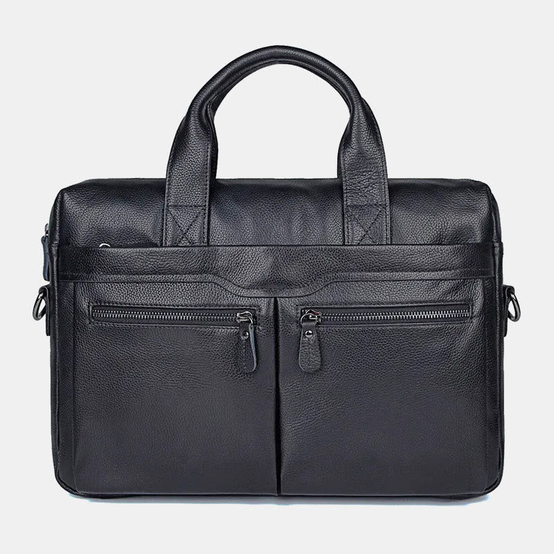 Business Aktentasche Messenger Bag für Herren aus echtem Leder Laptoptasche