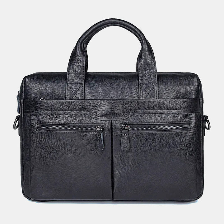 Business Aktentasche Messenger Bag für Herren aus echtem Leder Laptoptasche