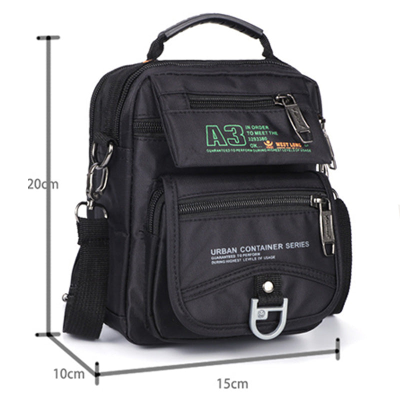 Nylon-Geldbörse mit mehreren Taschen, lässige Umhängetasche, Schultertasche, Reise-Brusttasche