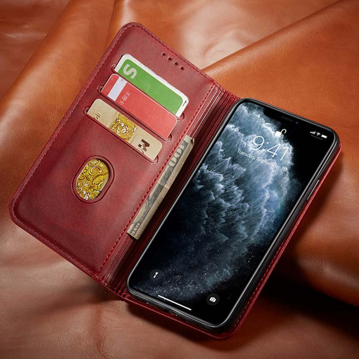 2-in-1 Flip Phone Case Wallet Case für iPhone mit Kartenfächern