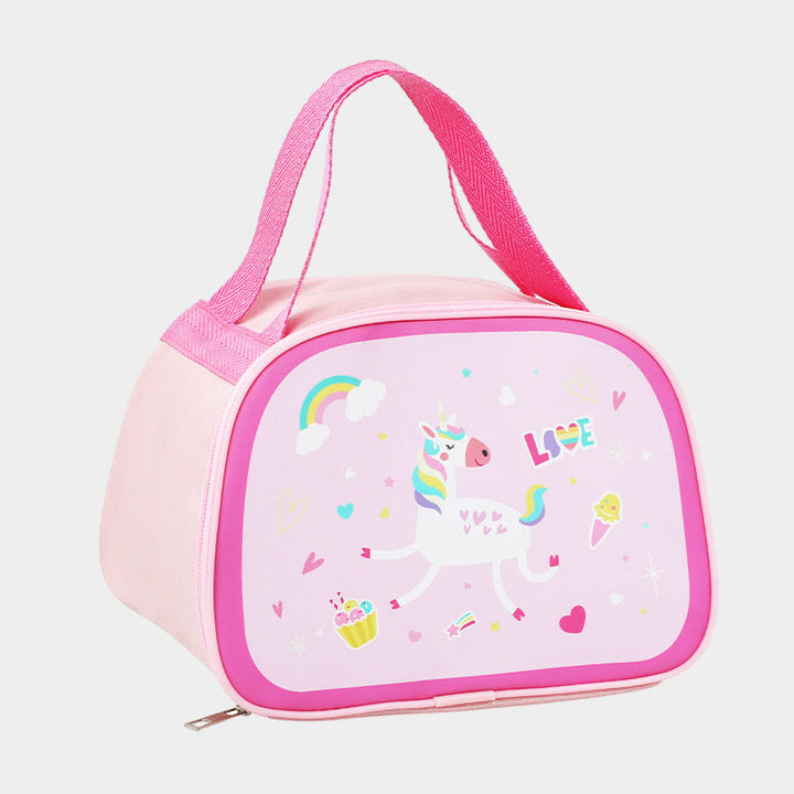 Lunchpaket für den täglichen Gebrauch, mit Cartoon-Tierdruck, süße Thermotasche