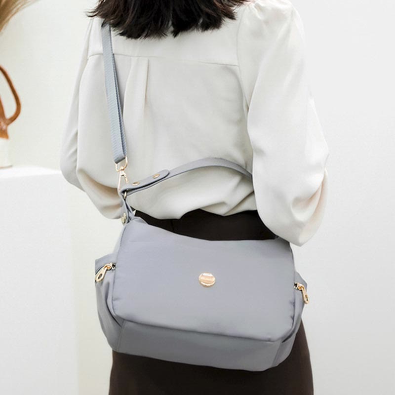 Umhängetasche für Damen, Rosa, leicht, mehrere Taschen, lässige Einkaufshandtasche